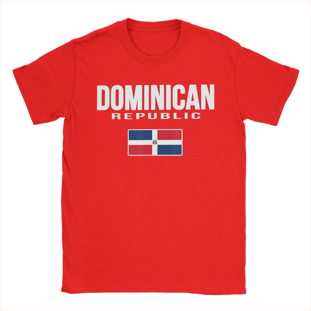 Vintage T Shirt Summer DR Dominican Republic Flag Republica Dominicana Souvenir TShirts for Unisex Plus Size Short Sleeve Tees