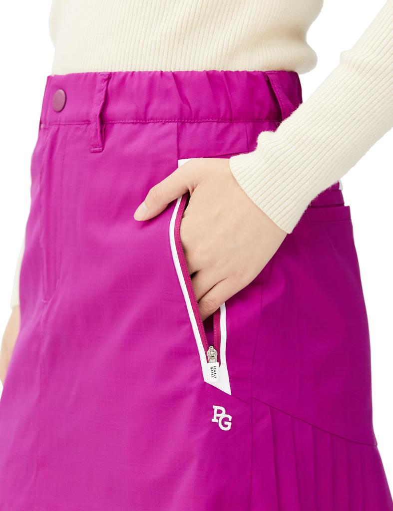 Юбка тепло электростатическая Гольф 0 [Pearly Gates] Женская водоотталкивающая (клетчатый узор, удержание, ветрозащита, функциональность) / / 055-3234008 090_Розовый [S]