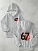 Kids Number 67 Basketball Graphic Zip Up Hoodie Loose Long Sleeve Hooded Jacket Sports Casual Outerwear For Boys Girls