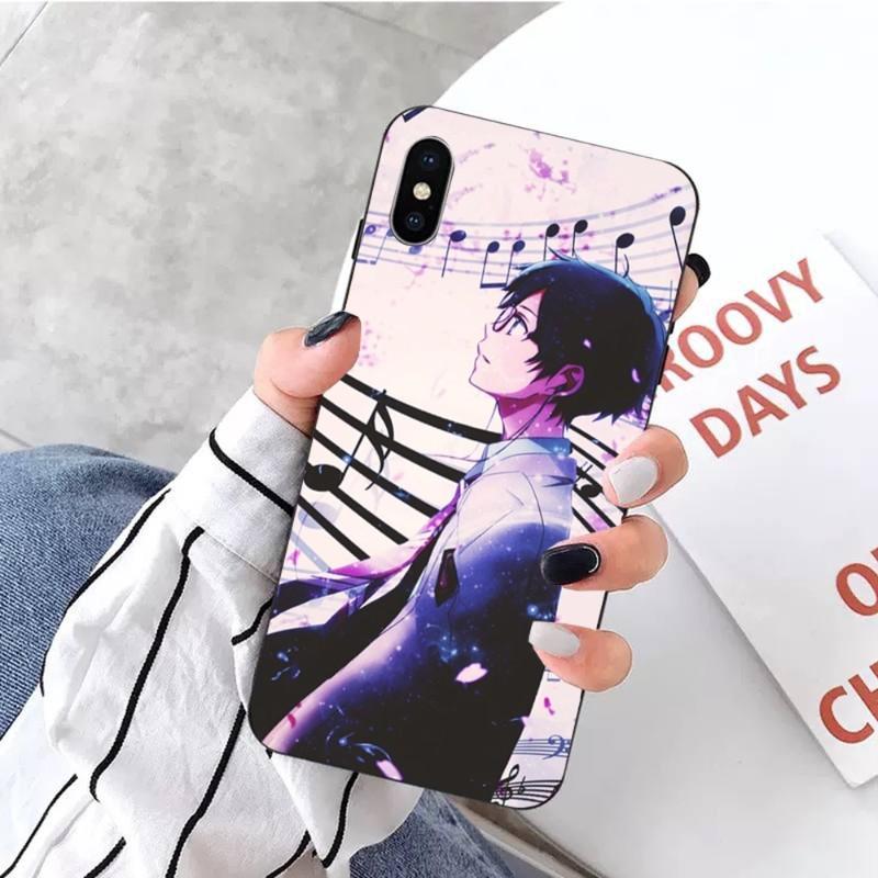 Чехол для телефона Your Lie In April для iPhone 14 13 12 11 XS X 8 7 6 Plus Mini Pro Max SE 2022, мягкий черный чехол для телефона
