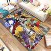 Cartoon Digimon Adventure Area Rug Large,Carpet Rug for Living Room Bedroom Sofa Doormat Decoration, Non-slip Floor Mat Cover 3D