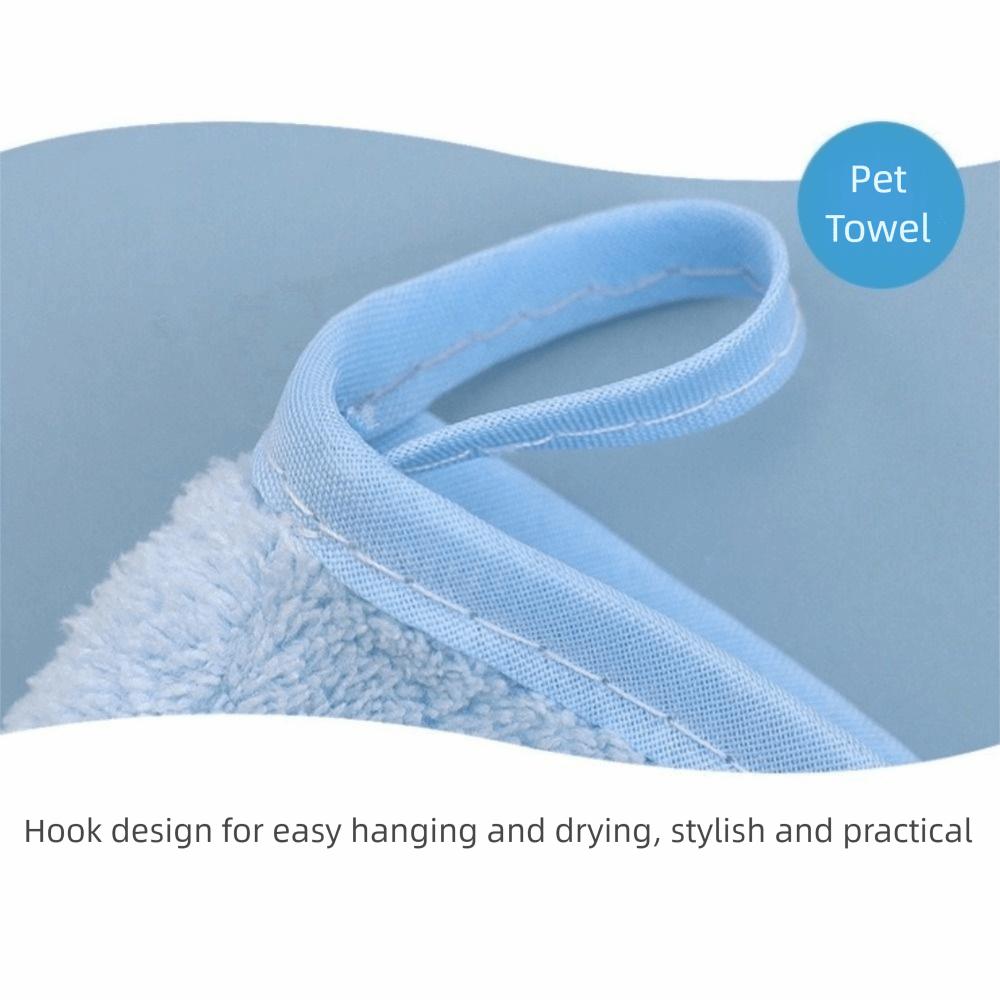 1 Pair Absorbent Pet Bath Gloves Quick Drying Dog Bath Supplies Dogs Paw Towel  for Cats and Dogs