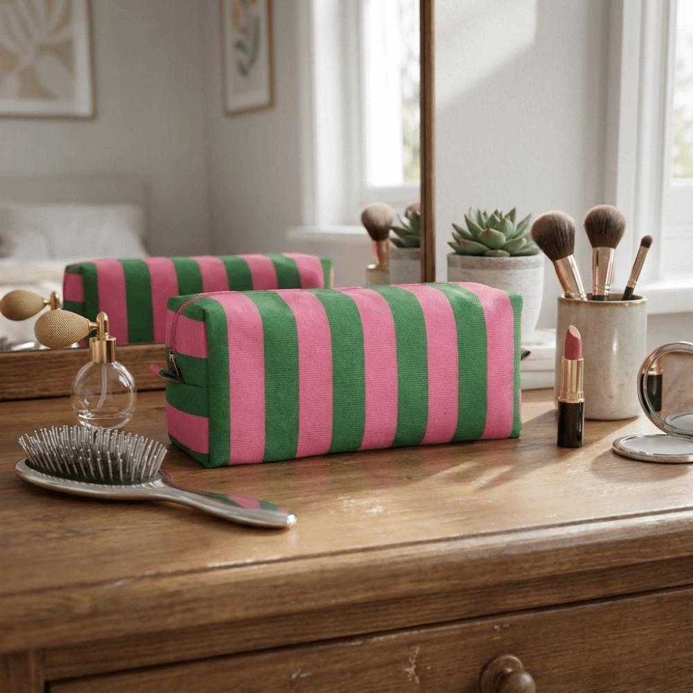 Dustproof Hair Dryer Storage Bag Stripe Cosmetic Bag Curler Storage Bag Hair Tools Storage