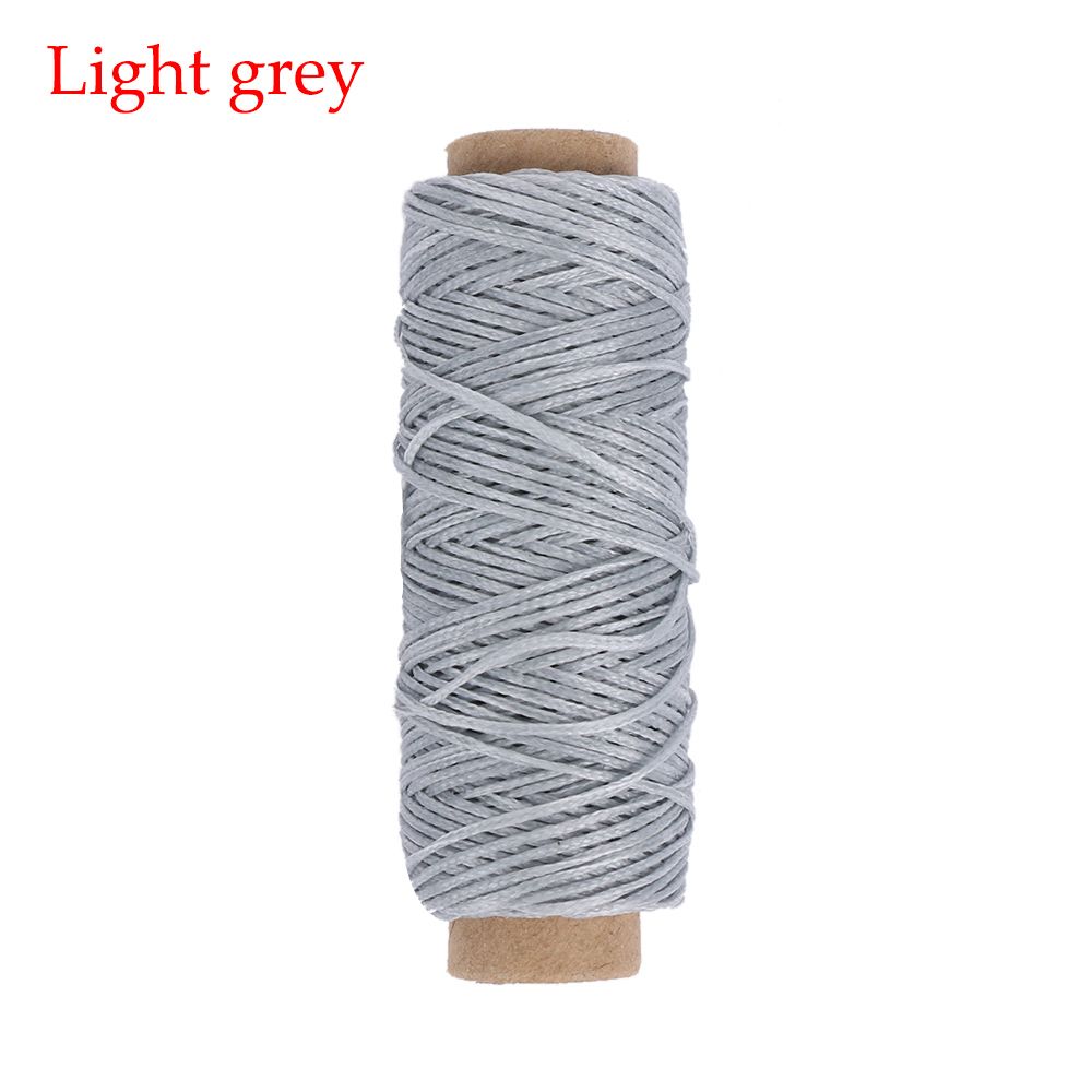 50Meters Durable Flat Hand Stitching Handicraft Leather Waxed Thread Sewing Line Cord