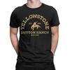 Yellowstone Dutton Ranch Montana Est 1886 Vintage Cowboy T Shirts Men Pure Cotton T-Shirts Round Collar Tee Shirt Clothes Summer