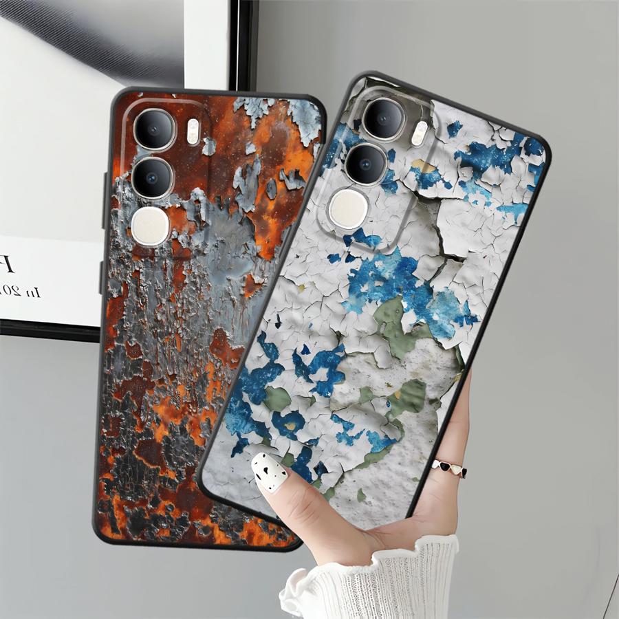 Чехол-кейс 'Rust Art' для Vivo V25 V30 Y53S Y75 Y81 V27 V21E V23 Y51S Y78 Y52S Y93 Y71 Y91 V29 Y50 Y95