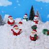 Micro-landscape Christmas Snow Aquascape Decoration New Santa Claus Home Accessories Resin Crafts Small Ornaments Desktop Ornaments