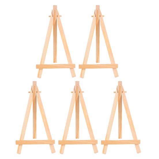 5 шт. регулируемые деревянные мольберты многоразового использования, легко красить, безопасный наклон с регулируемым винтом, мольберт из соснового дерева