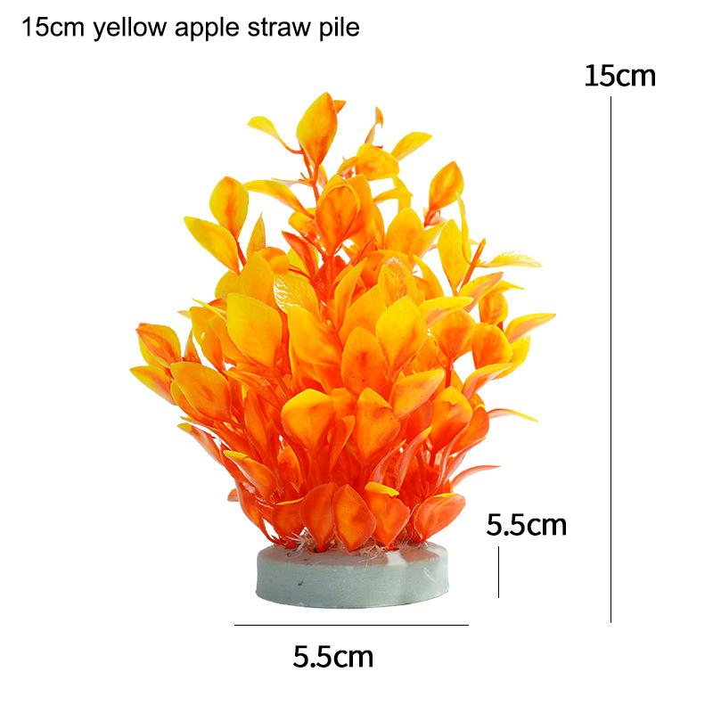 Креативные искусственные подводные растения Аквариумный аквариум Водный искусственный кустарник Зеленая водная трава Просмотр имитации украшения