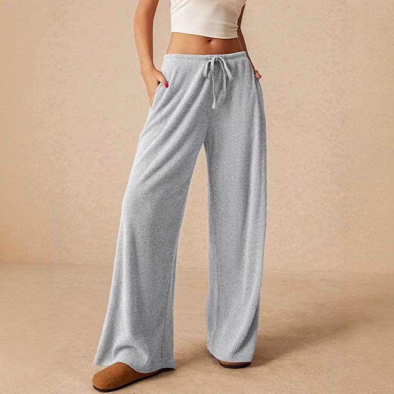 Женские удобные повседневные драпированные брюки-бандаж с высокой посадкой, однотонные, свободного кроя, с широкими штанинами