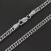 Серебряная цепь Gin no Sterling Silver 925 Двойная звеньевая цепь Только цепь [Shinjuku Kura] Двусторонняя цепь, Прибл.. Ширина 3,5 мм, 45-60 см (50см), Ожерелье, Мужское и
