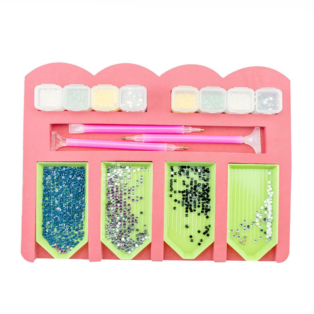 Multi-function Diamond Painting Tray Holder Drill Pen Diamond Box Organizer DIY Craft