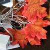 Waterproof Maple Leaf LED String Light Backyard Courtyard Bedroom Strip Lamp Garland Christmas Thanks-giving Decoration