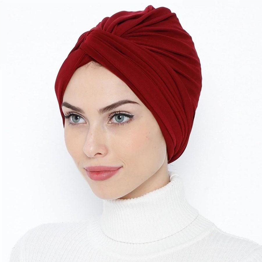 Plain Muslim Hijabs Women Hijab Islamic Muslim Hijab Instant Turban