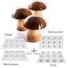 6/8 Cavities Mushroom Shape Silicone Mold Half Round Cake Mould Cone Mousse Dessert Decorating Tools Kitchen Accessories