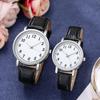 2021 New Cross-Border Couple's Simple Round Quartz Watch - Casual Unisex Design for Men and Women, Ideal Gift for Students.