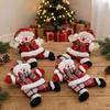 2pcs/set Decorative Snowman Curtain Holder Cartoon Doll Window Curtain Fastener  Party Ornament