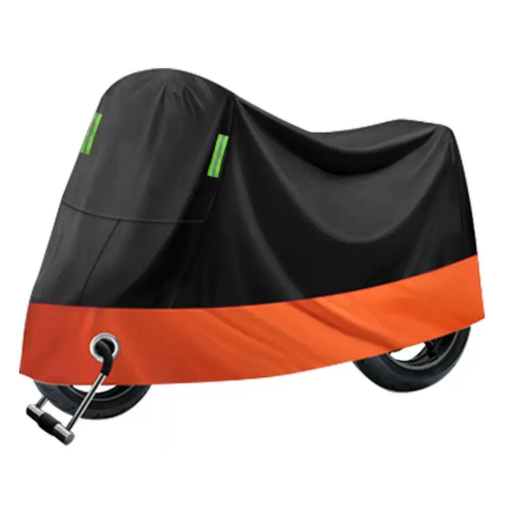 Waterproof Motorcycle and E Bike Cover Oxford Fabric Sun Rain Dust Protection in 7 Sizes 9 Colours