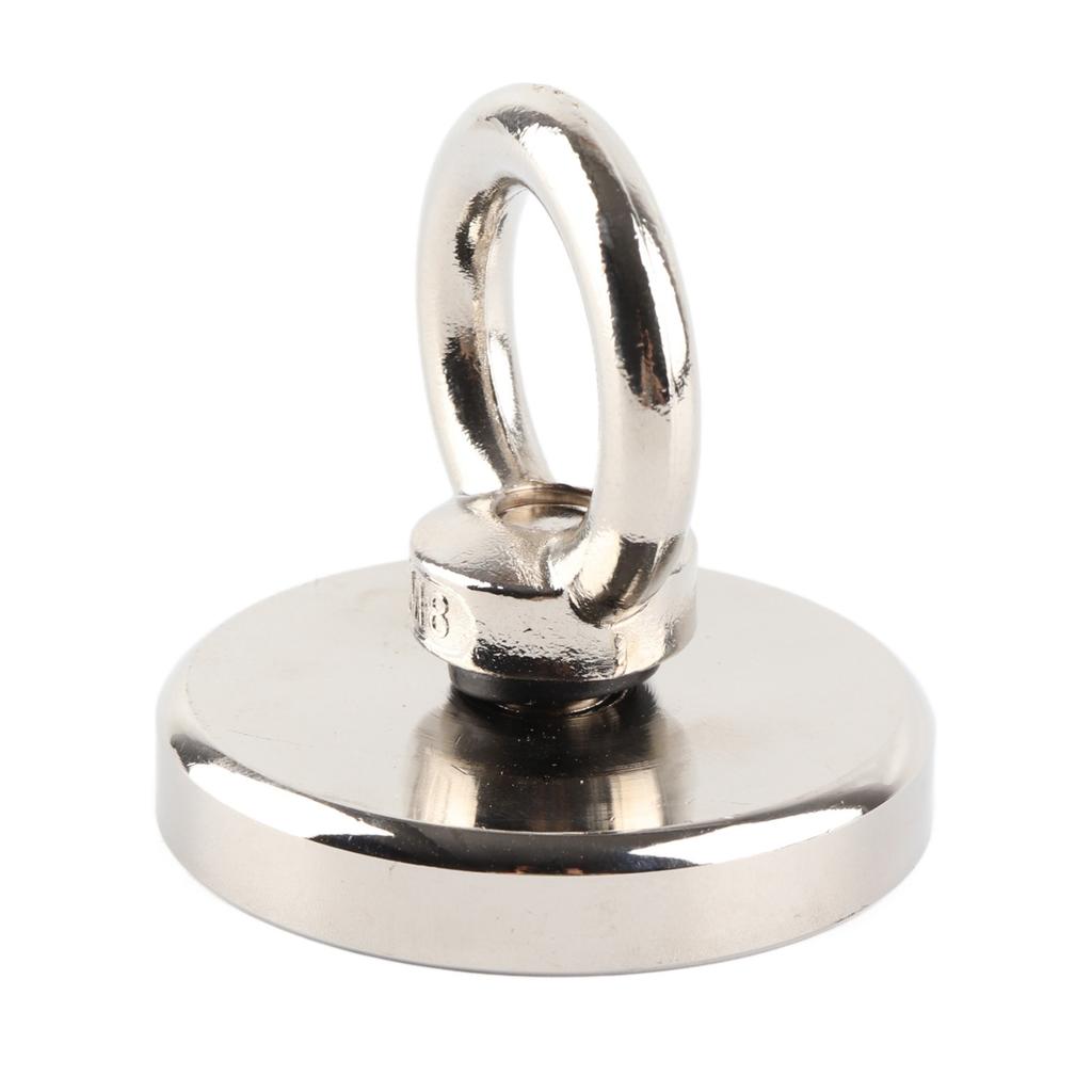 Рыболовный магнит Сильный магнитный Поверхность из нержавеющей стали 165,3 фунта Сила притяжения Магнит для подводной ловли