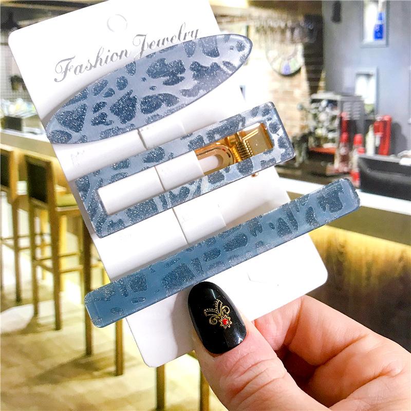 Корейский модный красочный ацетатный комплект из 3 шт./компл., набор заколок для волос, шпилька для женщин и девочек, заколки, аксессуары, ювелирные изделия, заколка для волос, головной убор