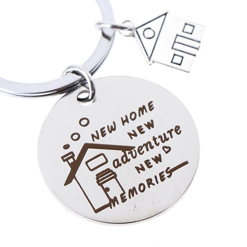 Новый дом, новые приключения, брелок из нержавеющей стали, кулон, брелок, подарки на новоселье