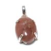 Strawberry Quartz Gemstone Handmade 925 Sterling Silver Pendant 1.38" Q6e66