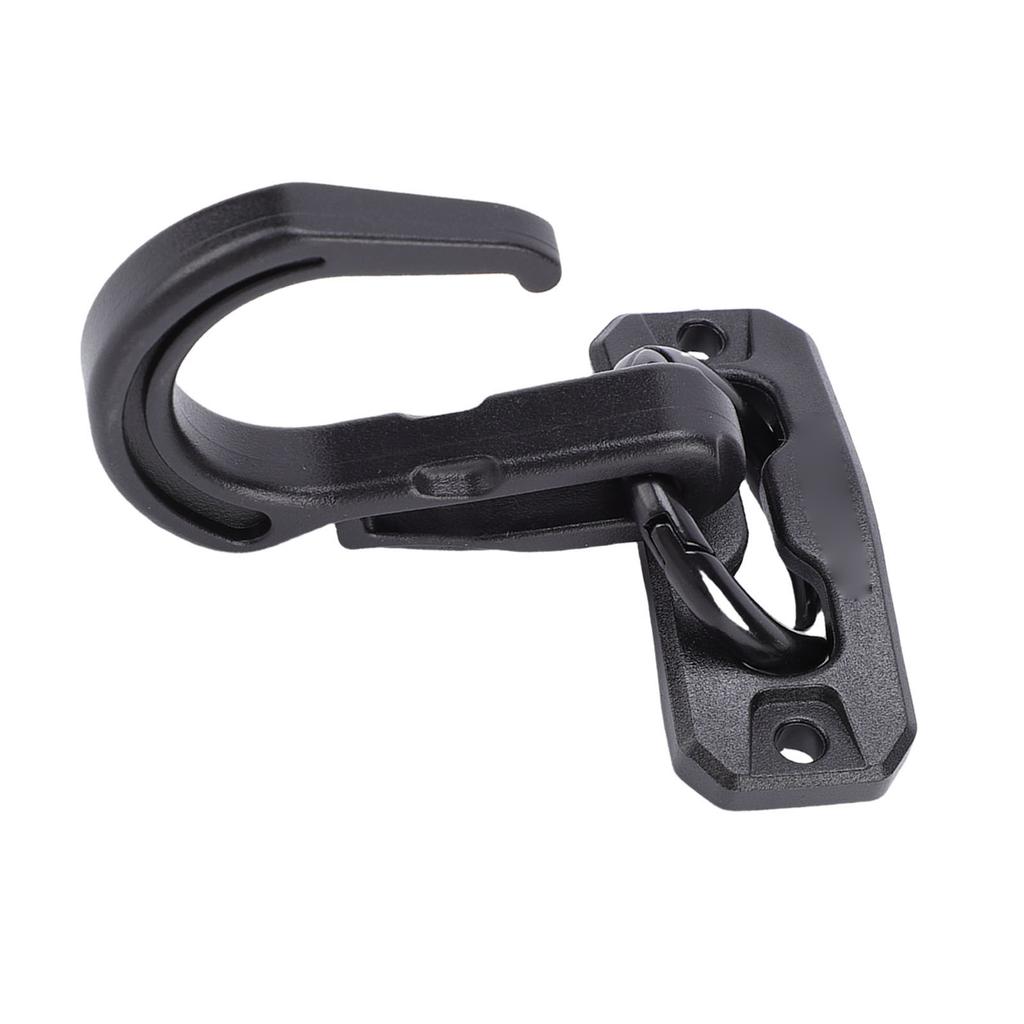 5 Pcs Curved Hook Fasteners Alloy Heavy Duty Multifunctional Arc Hooks for Outdoor with Screws Black