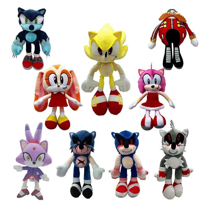25cm Blue Hedgehog Plush Toy Soft Stuffed Animal Doll Kids Birthday Gift Sofa Decor