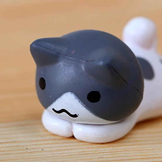 6pcs Garden Decorations Lovely Wonderful Plastic Cartoon Cat Micro Landscape