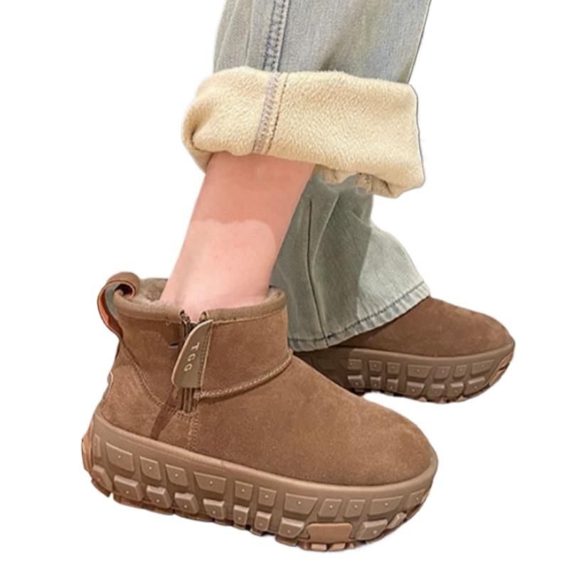 Ботильоны на платформе, женские, на плоской подошве, замшевые, на высоком каблуке, кроссовки, зимняя обувь 2025 года, спортивная обувь для бега, дизайнерские Botas Mujer