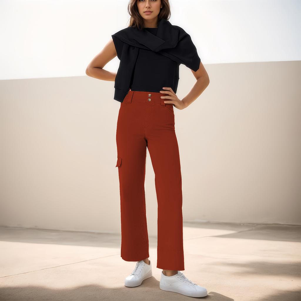 Широкие брюки для женщин, брюки для йоги, спортивные штаны с высокой талией и карманами, эластичные брюки, удобные спортивные спортивные штаны для тренировок