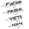 MBOF6 Car-Styling Metal Emblem Bright Black Badge For Skoda Laurin & Klement 4x4 Yeti Octavia Superb Fabia Kamiq Karoq Kodiaq Rapid