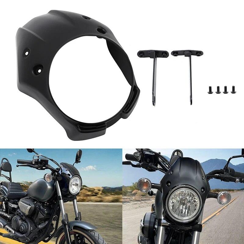 Мотоциклетный матовый черный АБС-пластик, передний обтекатель фары, крышка обтекателя для Yamaha XVS 950 SPEC BOLT 950 2013-2022