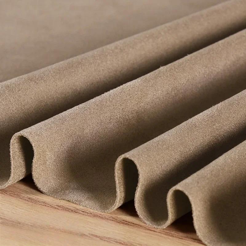 100x150cm Suede Fabric Stretch Double Microfiber for Costume Dresses Skirt Sewing Stretch Frosted Cloth Plain Material