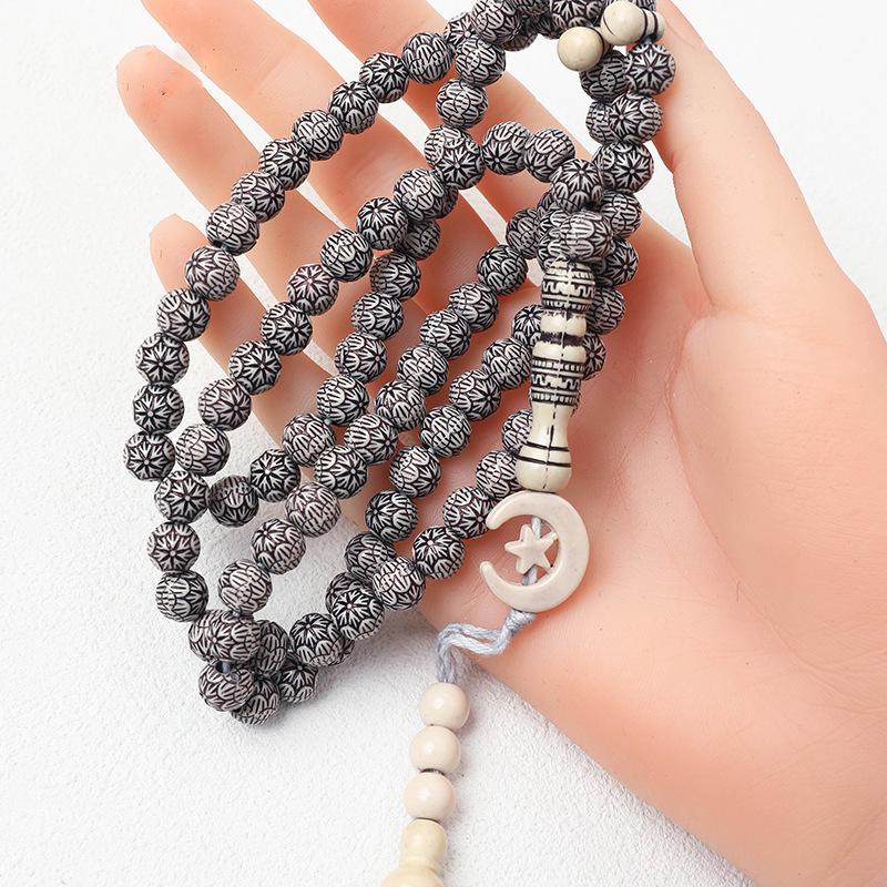 Имитация дерева 99 бусин 8 мм Молитвенная нить - Мусульманский розарий в стиле Кукка