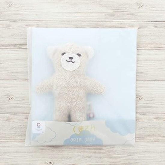 100 Organic Cotton Imabari Towel Soft Texture Bear Plush Toy S Approximately 16cm Easy Babies Hug Softness Hand-Embroidered Innocent Gentle Features