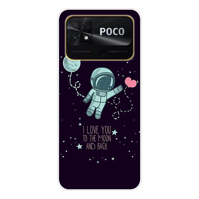 Для Xiaomi Poco C40 C 40 Чехол Мягкая силиконовая задняя крышка Мультяшный чехол для телефона Разнообразие