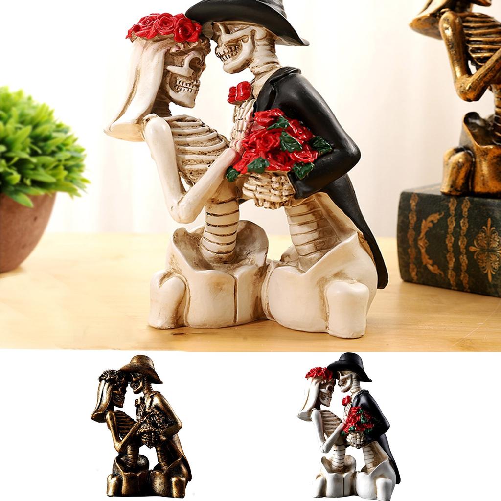 Статуэтки Muertos Украшения ко Дню мертвых Смерть разлучит нас Декор - Готический свадебный торт Топпер Декор