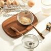 Fine Filter Strainer 304 Stainless Steel Wooden Handle Complementary Food Soybean Milk Filter Residue Spoon