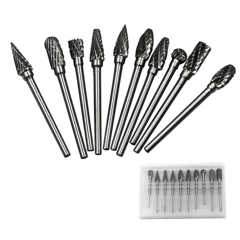 Головной электрический фрезерный станок из стали вольфрама 10 видов твердосплавного сверла, карбидный роторный напильник