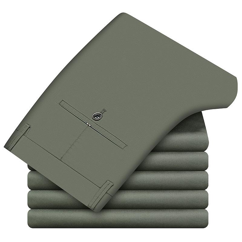 Летние тонкие мужские узкие брюки для деловых прямых брюк, повседневные хлопковые брюки, мужская одежда