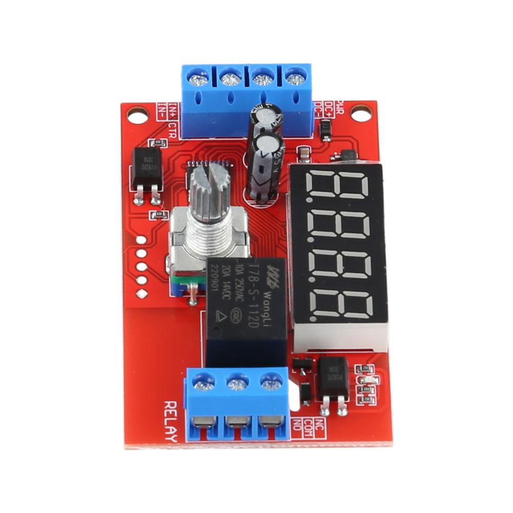 LED Digital Timming Relay DC5V/12V/24V Time-Delayed Trigger Timing Switch Relays Board Adjustable for Pump Control