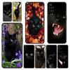 Phone Case For OnePlus 11 10 9 Pro 9T 12R 10R 9R 9RT 10T 8T 8 7 6T 7T Nord 2T CE 2 5G N200 N10 N100 Cover Black Cat Staring Eye
