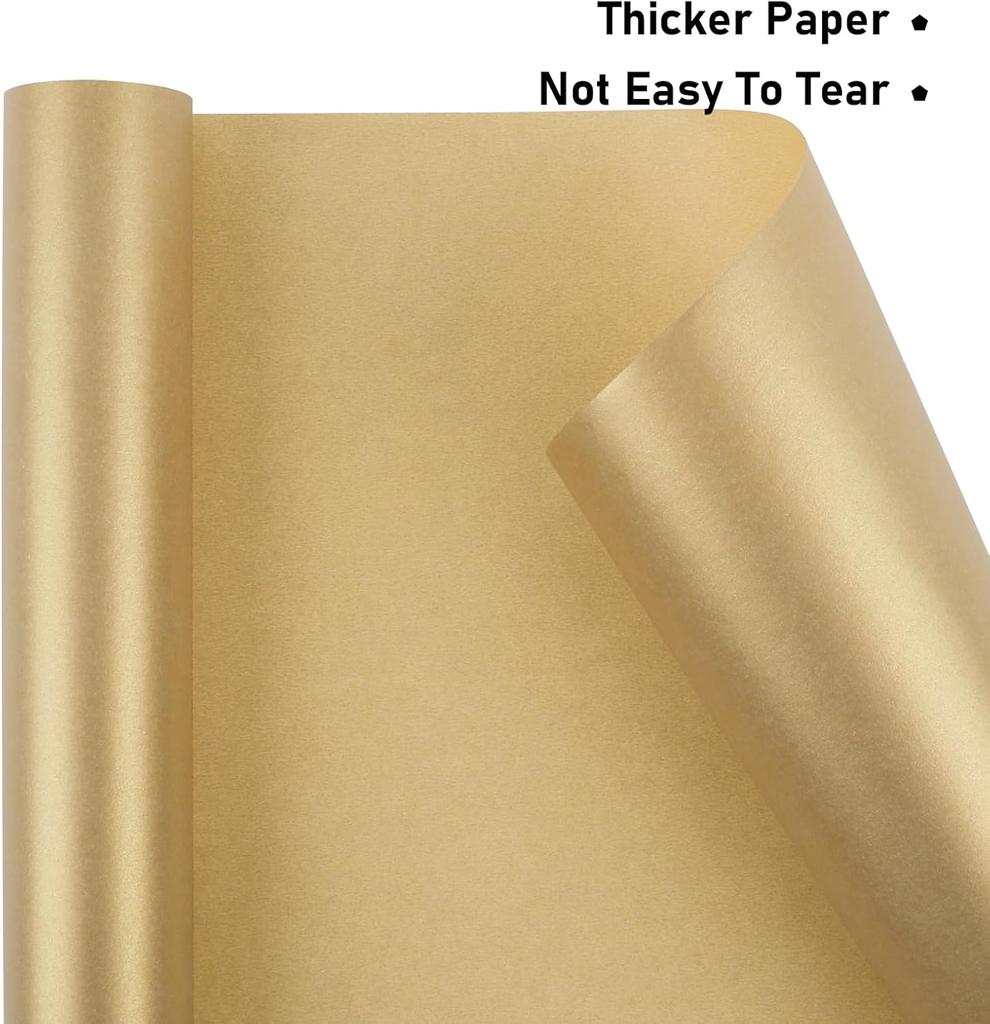 Brown Solid-Colored Wrapping Paper Suitable for Weddings Valentine’s Day Birthdays Christmas Baby Showers and DIY Bouquets; Size: 17 inches × 3