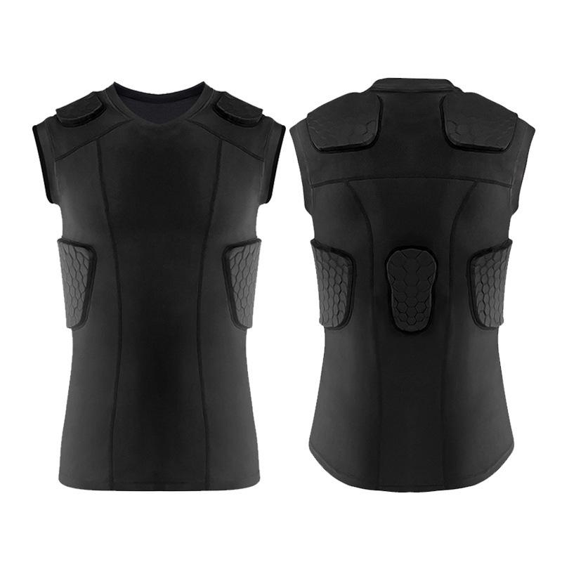 Custom Anti-collision Long-sleeves Football Goalkeeper Rugby Jersey Ski Chest Hip Protection Ice Hockey Protection Underwear Set