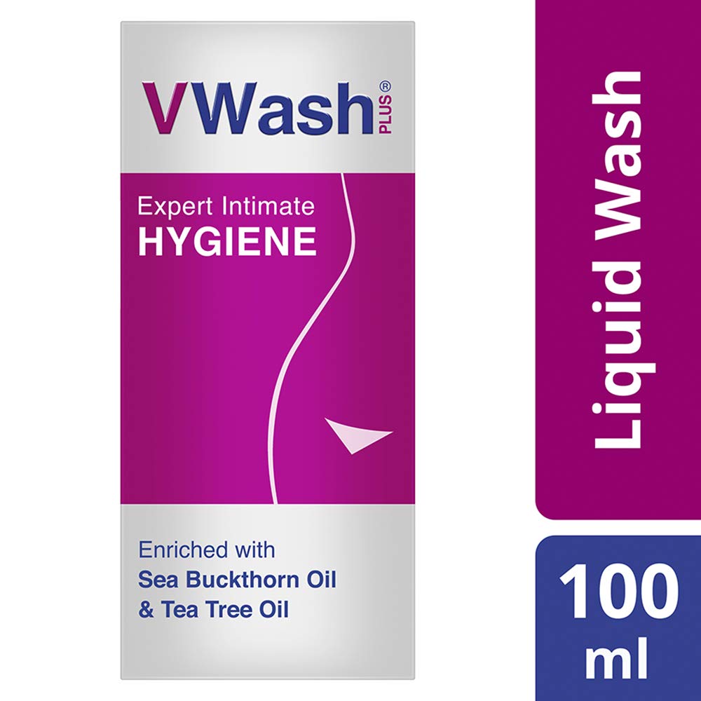 VWash Plus Expert Intimate Hygiene Liquid Wash for Women 100 Ml, Gentle Daily Cleanser, PH Balanced, Paraben Free and Safe for Sensitive Skin
