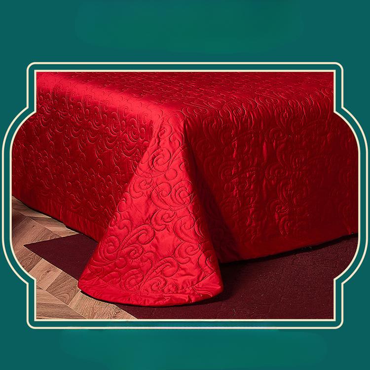 Атласный австралийский хлопок, жаккардовый свадебный комплект из четырех предметов плотностью 200, большой красный элитный роскошный свадебный комплект из нескольких предметов