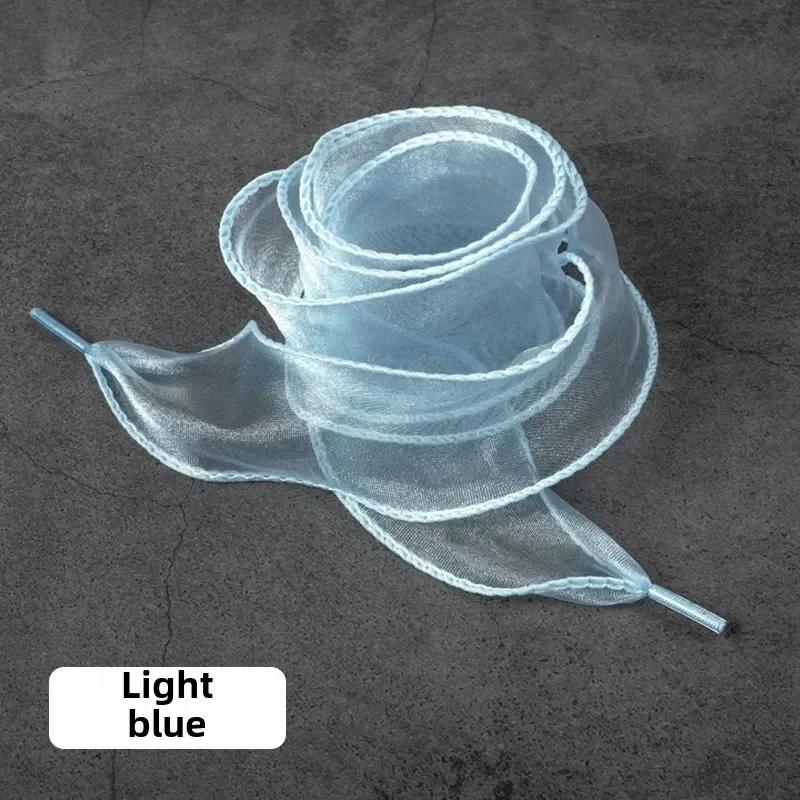 4 см Шелковая Кружевная Шифоновая Пряжа Шнурки для Обуви Более Широкие Плоские Шнурки Кроссовки Веревочные Шнурки для Обуви 100/120/140/160 см Аксессуары для Обуви