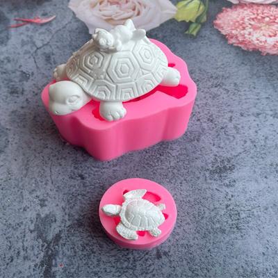 Силиконовая форма в форме черепахи с мультяшными животными, Diy, помадка, шоколадный декор для кексов, инструменты для выпечки, форма для свечи, мыла, глины