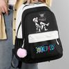 Аниме One Piece Классический Kawaii Рюкзак Милый Мягкий Рюкзак Печатный Мальчик Девочка Школьный Ранец Повседневный Портфель Для Мужчин Женщин Дорожная Сумка Для Отдыха Рюкзак Mochila